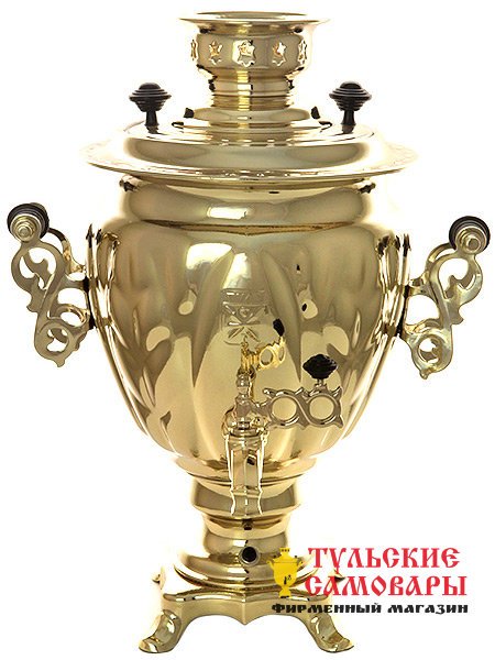 Электрический самовар 3 л желтый "желудь" с автоматическим отключением при закипании воды, арт. 161500к фото 1 — Samovars.ru